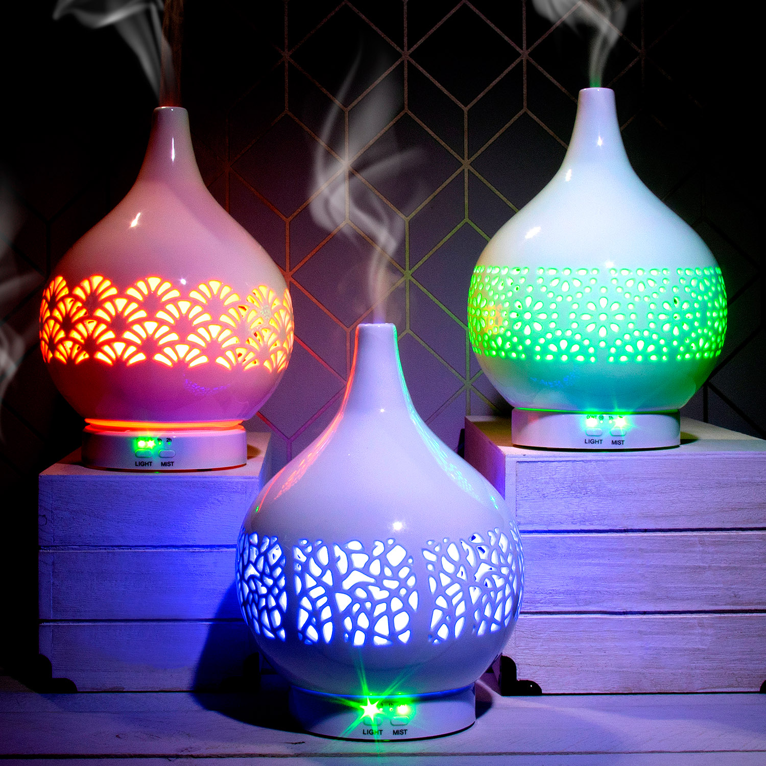 New Desire Essential Oil Aroma Mist Humidifier Air Purifier Diffusers